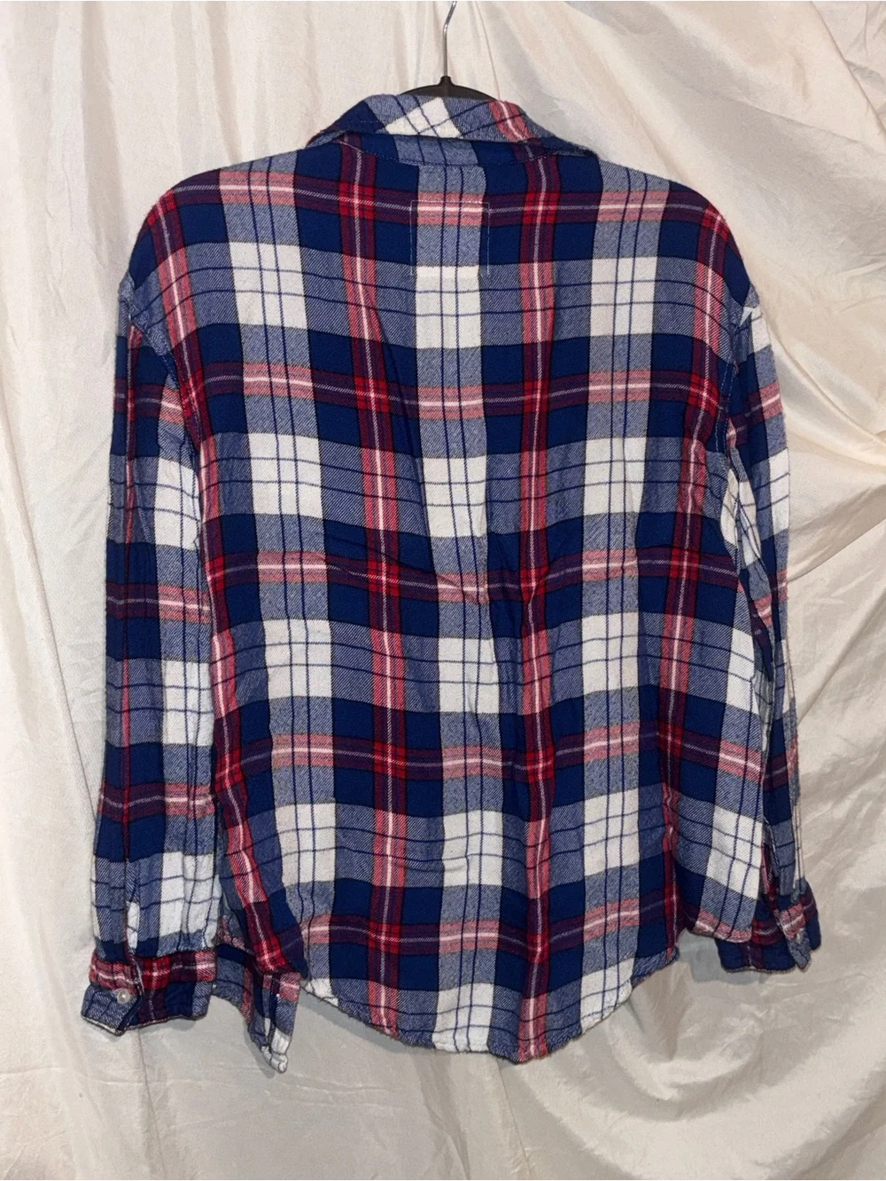 Justice Blue, Red & White Plaid Button-Down Shirt